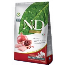 ND Grain Free Medium/Maxi Adult - пълноценна храна с пилешко месо и нар, за кучета средни и едри породи над 12/18 месеца